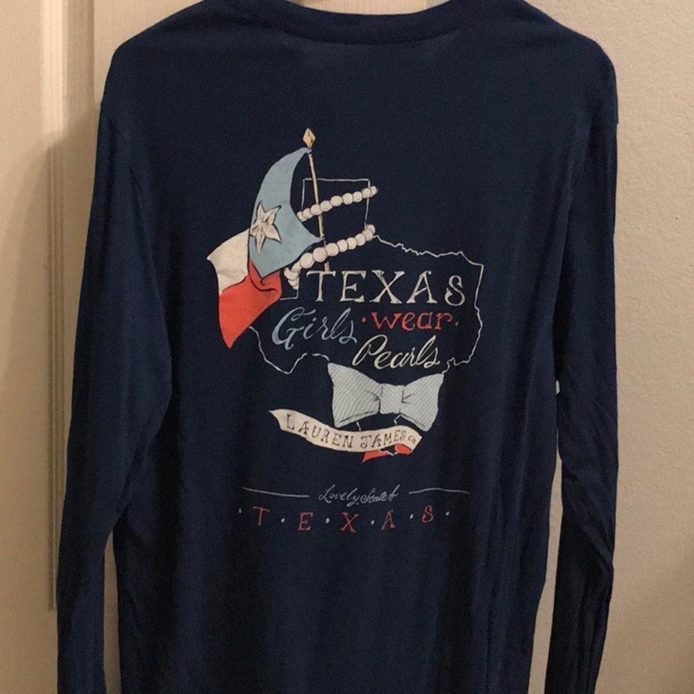 NWT Lauren James Blue Long Sleeve Shirt